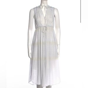 James Perse Printed Midi Length Dress XS